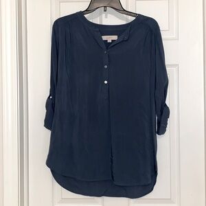 Loft slate blue blouse. Size XS